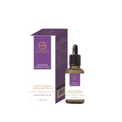 Estelin Lavender Essential Oil Extract Stretch Mark & Scar Repair Serum for Face & Body - 30ml 30ml saffronskins.com™ 