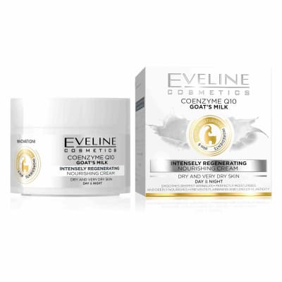 Eveline Nature Line Goats Milk Intensely Regenerating and Nourishing Day and Night Cream 50ml saffronskins 