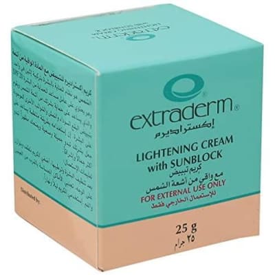 Extraderm Lightening Cream With Sunblock 25gm saffronskins.com 