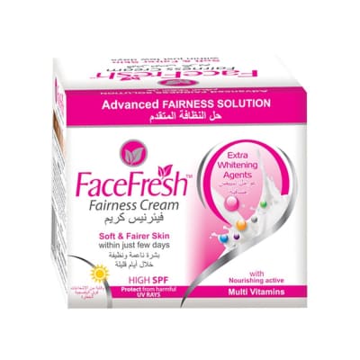 Face Fresh Fairness Cream Soft & Fairer Skin Spf Uv Rays saffronskins.com 