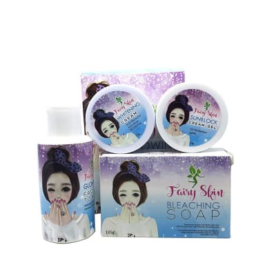 Fairy skin Glowing Facial Kit (Blue) saffronskins.com 