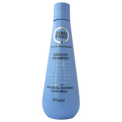Zero Frizz Keratin Shampoo 355ml saffronskins.com™ 