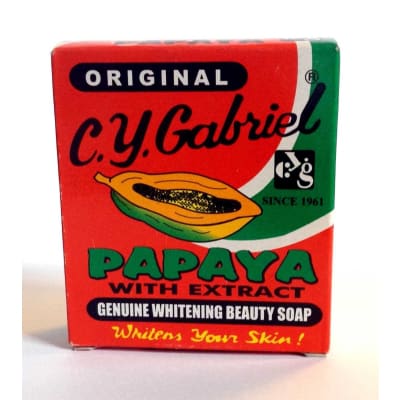 C.Y.Gabriel Papaya Extract Genuine Whitening Beauty Soap saffronskins.com™ 