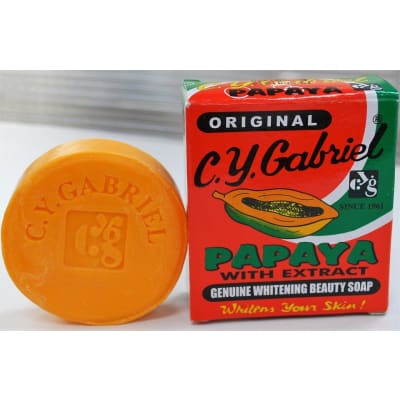 C.Y.Gabriel Papaya Extract Genuine Whitening Beauty Soap saffronskins.com™ 