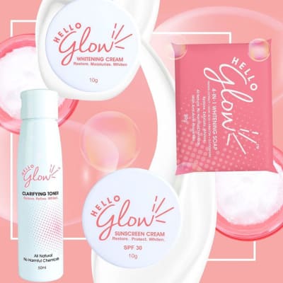 Hello glow All Natural Whitening Set saffronskins.com™ 