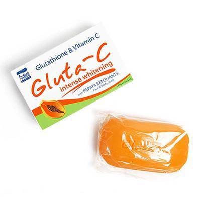 Gluta C Intense Whitening With Papaya Exfoliants Soap 135g x 2 soaps saffronskins 