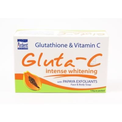 Gluta C Intense Whitening With Papaya Exfoliants Soap 135g x 2 soaps saffronskins 