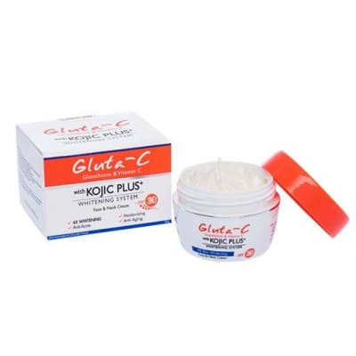 Gluta-C with Kojic Plus Whitening System Face & Neck Cream SPF 30 | 25gm saffronskins 