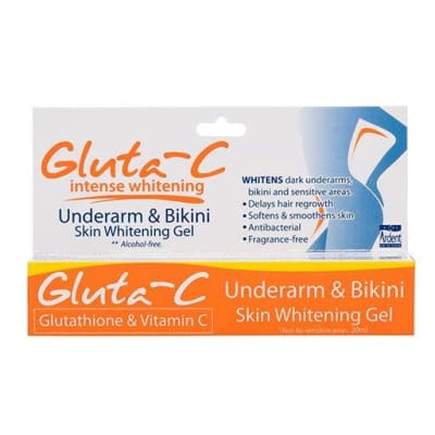 Gluta-C Underarm And Bikini Skin Whitening Gel, 20ml saffronskins 