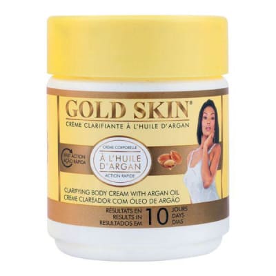 Gold Skin Clarifying Body Cream With Argan Oil saffronskins 