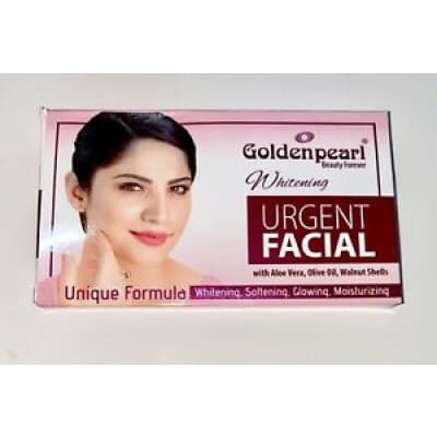 GOLDEN PEARL whitening urgent facial with aloevera olive oil