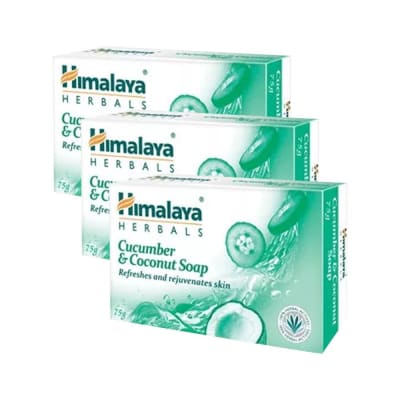 Himalaya Cucumber Refreshing soap 125gm pack of 3 saffronskins 