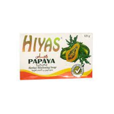 Hiyas Papaya Herbal Whitening Soap 125gm saffronskins.com™ 