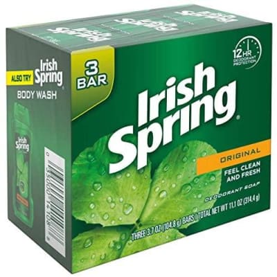 Irish Spring Original Bar Soap Feel Clean & Fresh Pack of 3 saffronskins 