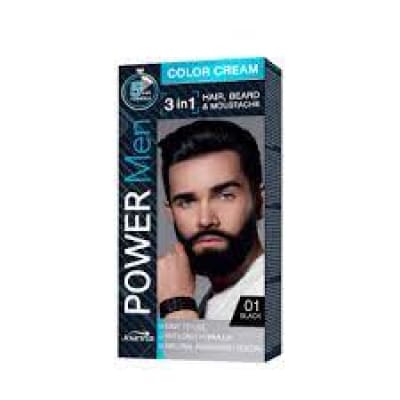 Joanna Power Men 3in1 Hair,Beard & Mustache Color Cream