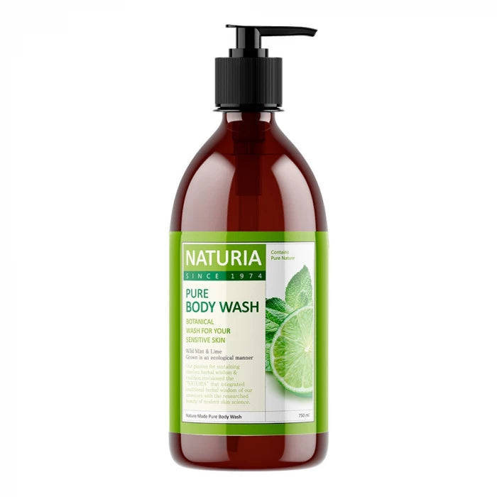 Evas Naturia Pure Body Wash Wild Mint & Lime 750ml