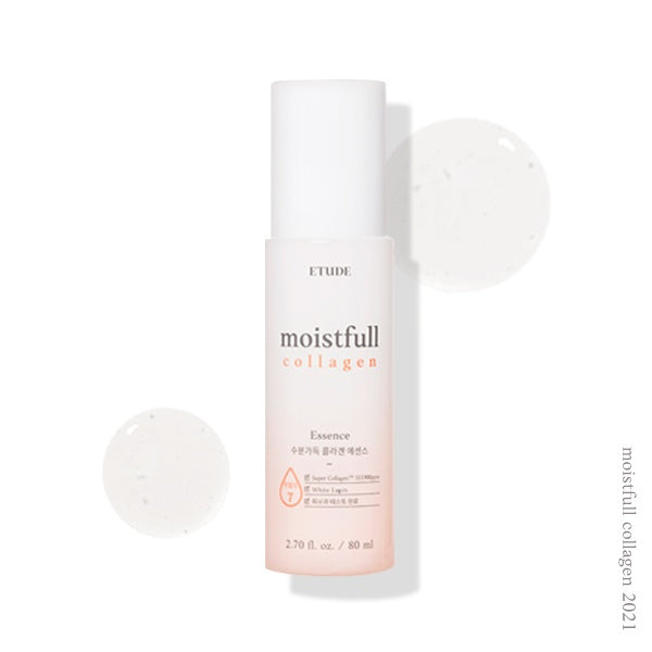 Etude Moistfull Collagen Essence 80ml - Fast-absorbing Essence, Non-Sticky Texture, Soothe and Moisturize the Skin