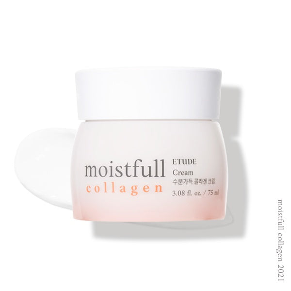 Etude Moistfull Collagen Cream 75ml - Moistfull Recharge for Moisturized and Bouncy Skin
