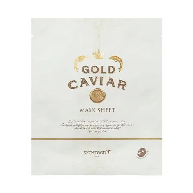Skin food gold caviar collagen plus mask sheet
