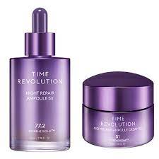 MISSHA Time Revolution Night Repair Ampoule 5X 50ml + Ampoule Cream 5X 50ml Set