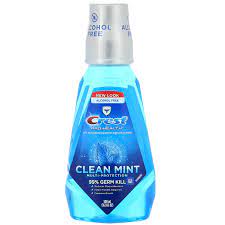 Crest Mouthwash clear mint Alcohol Free 500ml