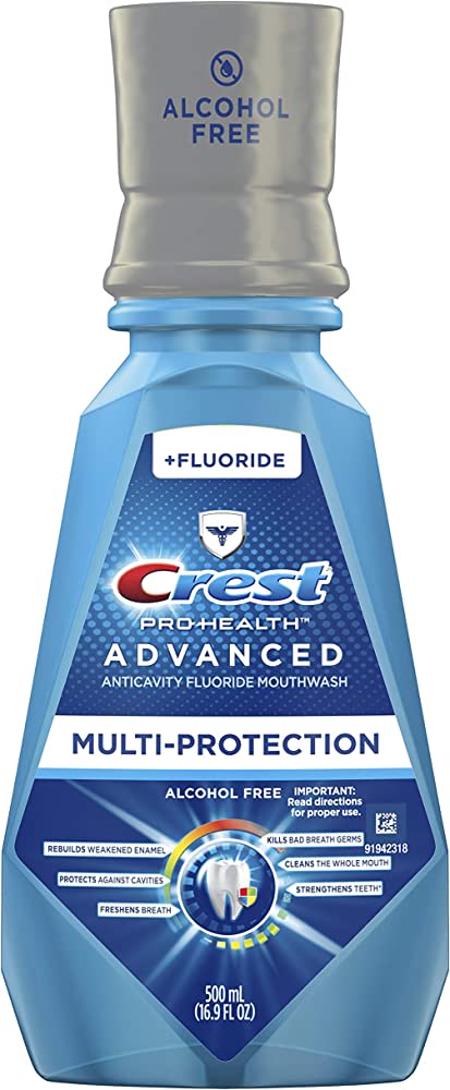 Crest Mouthwash advanced multi-protection Alcohol Free 500ml