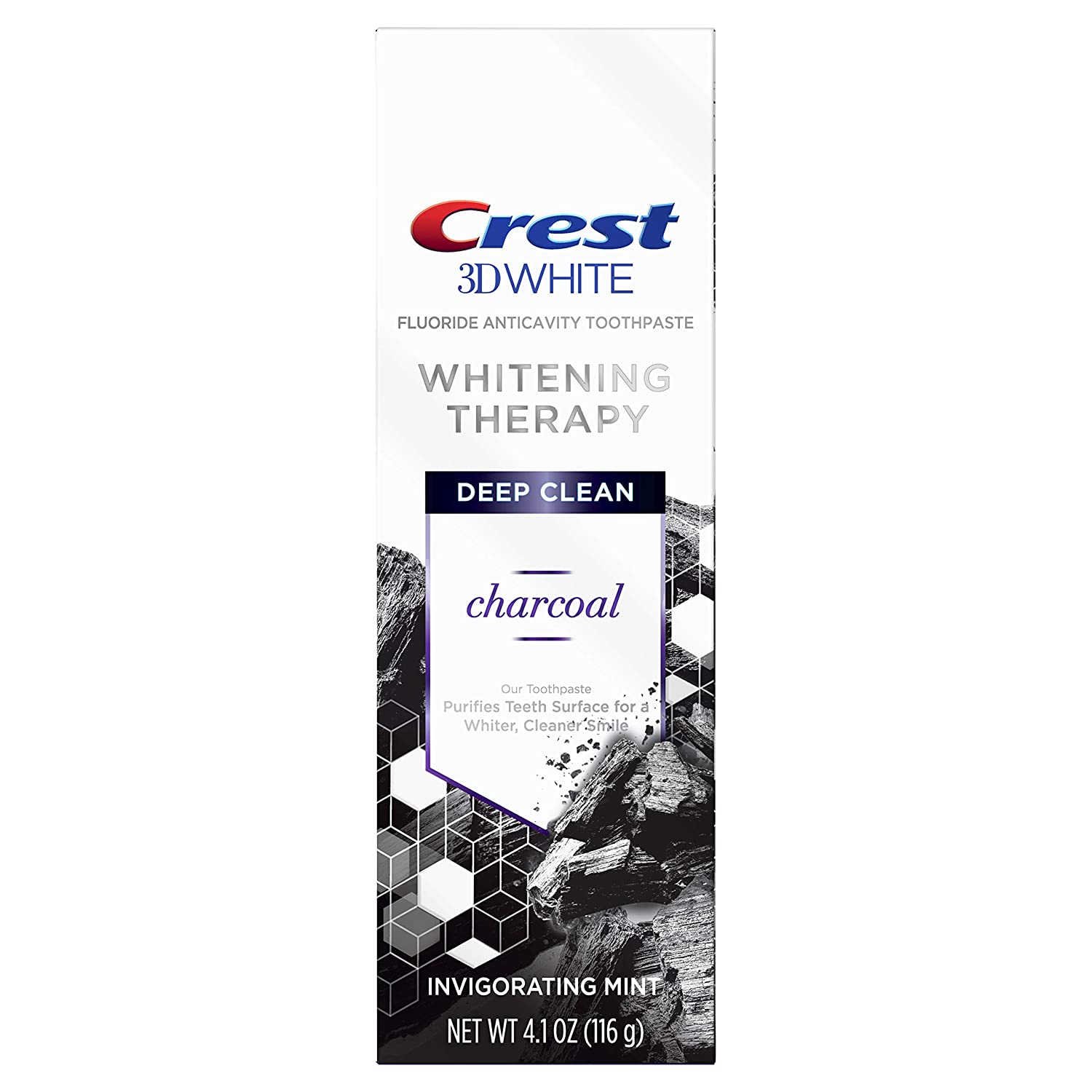 Crest 3D White Deep Clean Charcoal Toothpaste 116g