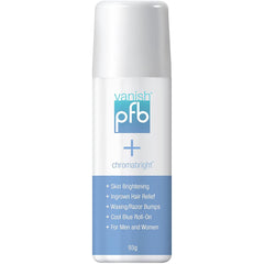 PFB Vanish Razor Bump Stopper Skin Care Treatment with Chromabright Dark Spot Remover, Roll On 89g