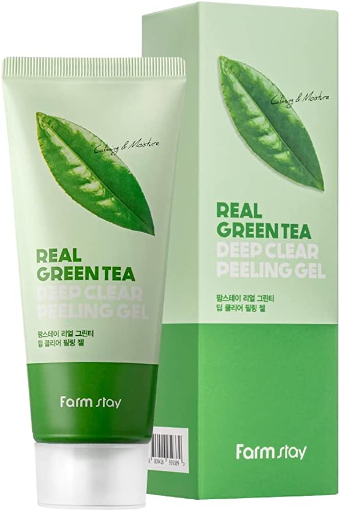 Farmstay real green tea deep clear peeling gel 100 ml