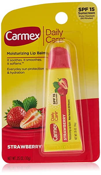 carmex lip balm strawberry tube 10gm