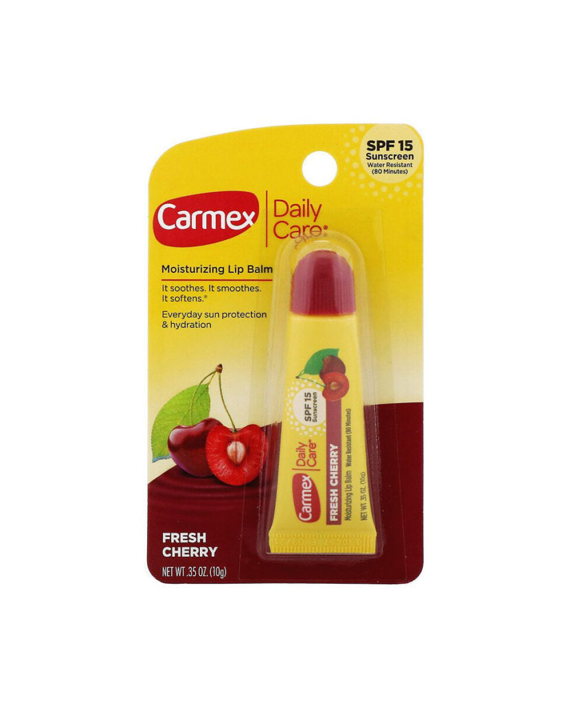 carmex daily care moisturizing lip balm fresh cherry 10g