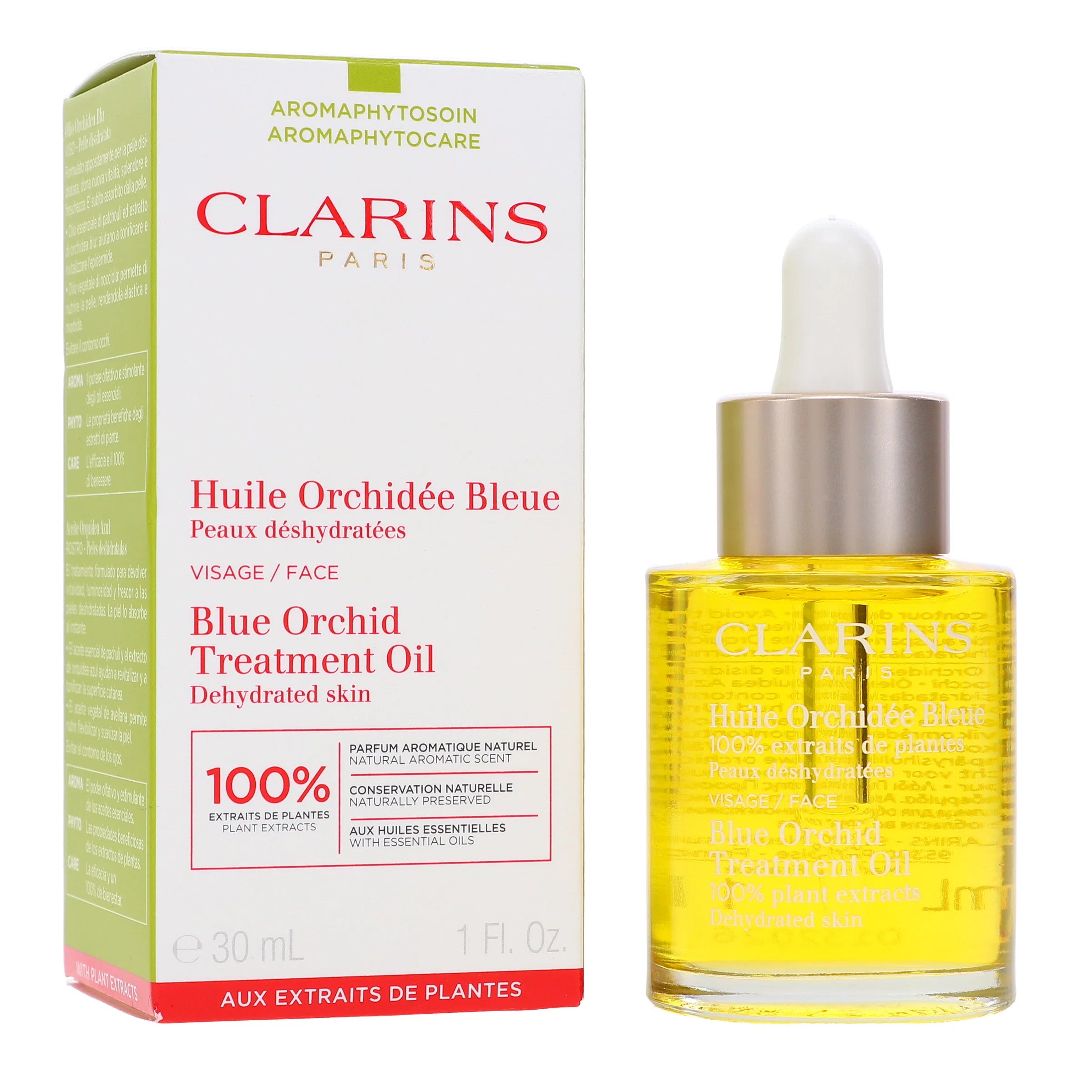 Clarins Blue Orchid Face Treatment Oil 1oz, 30ml