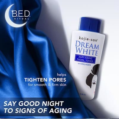 Kojie san Dream White Anti-Ageing Facial Toner With Collagen 100ml saffronskins.com 