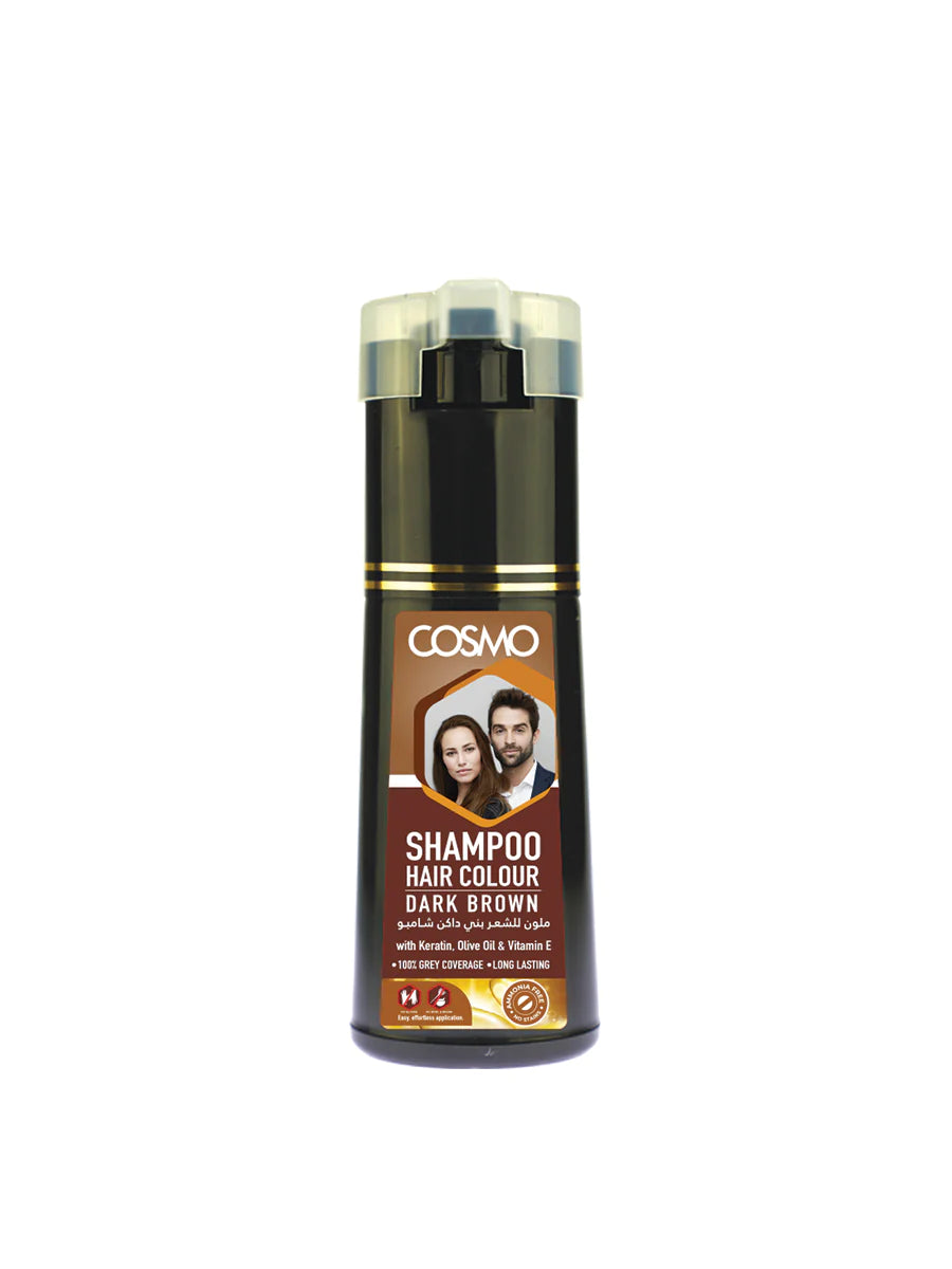 Cosmo shampoo hair colour dark brown 180ml