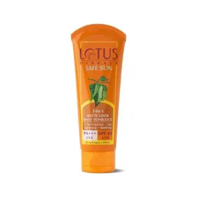 Lotus Safe Sun 3-in-1 Matte Look Daily Sunscreen SPF 40 100g saffronkart 