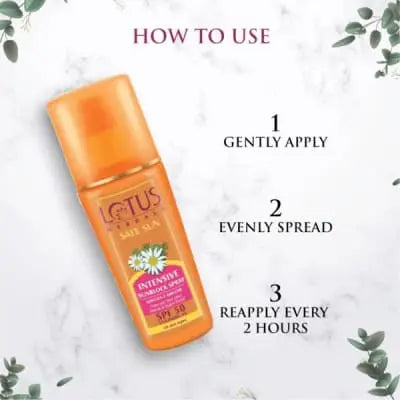 Lotus Safe Sun Intensive Sunscreen Spray SPF 50 UVA 80ml saffronkart 