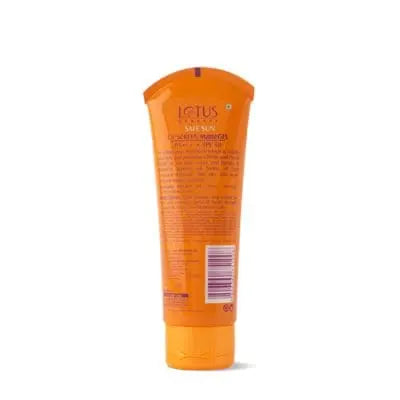 Lotus Safe Sun UV Sc seereen Matte Gel Sunscreen SPF 50 PA+++ 100g saffronkart 