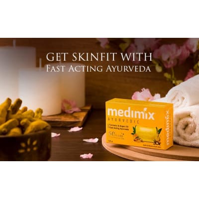 Medimix Turmeric & Argan Oil Soap 125gm saffronskins 
