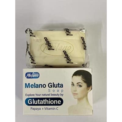 Melano Gluta Soap Glutathione Papaya+Vitamin C saffronskins.com™ 