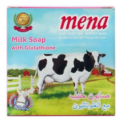 Mena Milk Soap With Glutathione saffronskins.com 