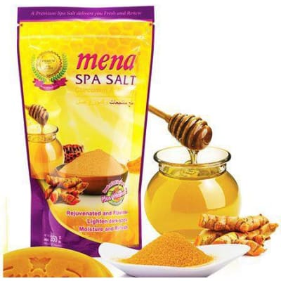 Mena Spa Salt Curcumin & Honey saffronskins.com™ 