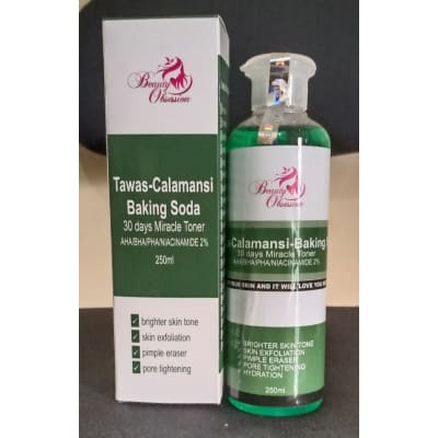 Miracle toner tawas ,calamansi, baking soda and tea tree 250ml saffronskins.com™ 