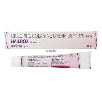 NAILROX CREAM CICLOPIROX OLAMINE CREAM USP 1.0% W/W 20GM
