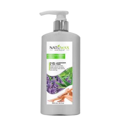 Natuwax Aloe, Lavender & Tea Tree Post Depilatory Lotion 532ML saffronskins.com™ 