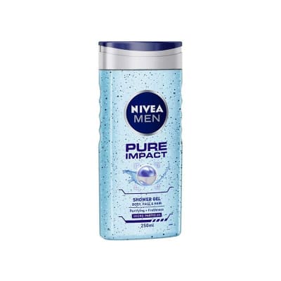 Nivea Pure Impact Shower Gel for Men (250 ml) saffronskins 