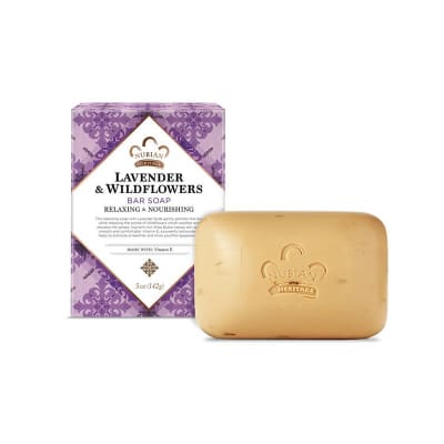 Nubian Heritage Lavender & Wildflowers Bar Soap 142gm saffronskins.com™ 