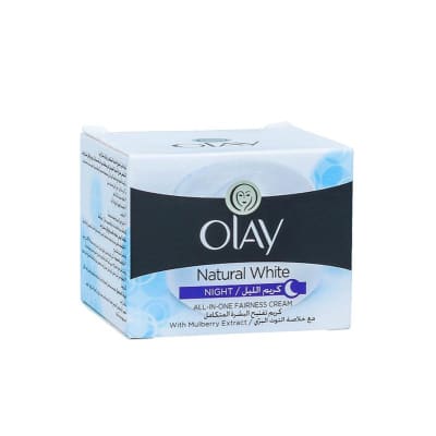 Olay Natural White Night 50gm saffronskins.com 