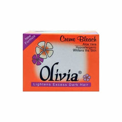 Olivia Creme Bleach Lighten Excess Dark Hair 17gm saffronskins.com 