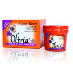 Olivia Creme Bleach Lighten Excess Dark Hair 17gm saffronskins.com 