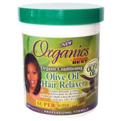 Best Organics Olive Oil Hair Relaxer Super 15oz 426g saffronskins.com™ 